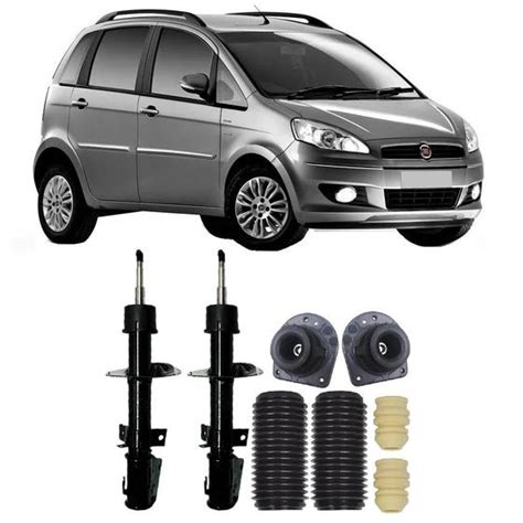 Amortecedor Kit Batente Fiat Idea Dianteira 2006 Até 2014 O Par