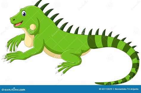 Cute Iguana Stock Vector Illustration Of Spines Icon 65112829