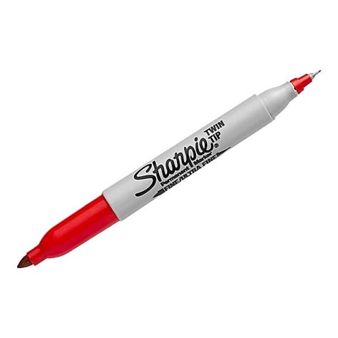 Sharpie Permanent Marker Twin Tip Red 32002 Staples