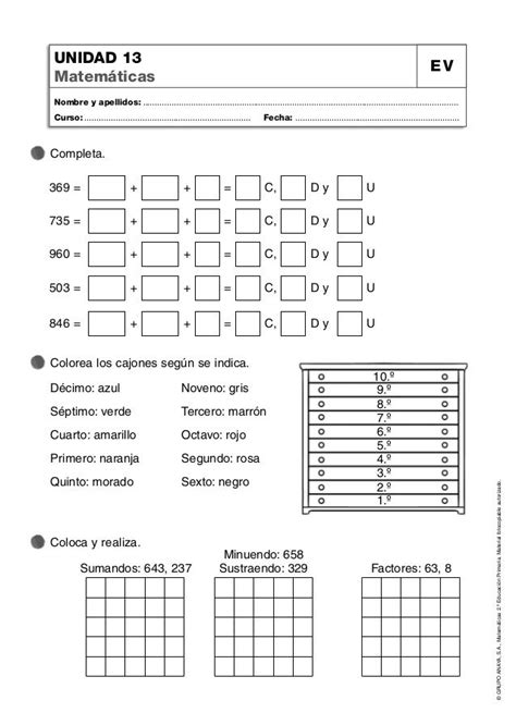 2º primaria matematicas en 2021 Anaya matematicas Fichas de