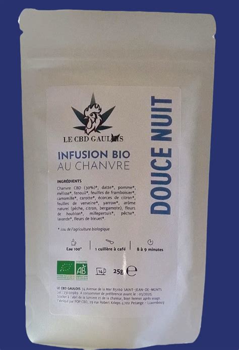 Infusion DOUCE NUIT BIO Le CBD Gaulois