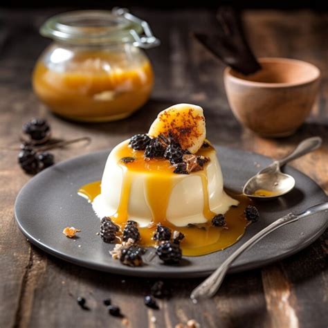 Panna Cotta With Black Truffle Honey Serves Craft Truffles