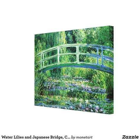 Water Lilies and Japanese Bridge, Claude Monet | Water lily pond monet ...