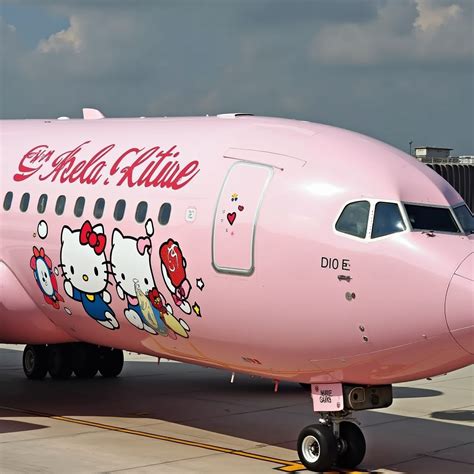 Eva Air Hello Kitty Airplane At Changi Airport Stable Diffusion Online