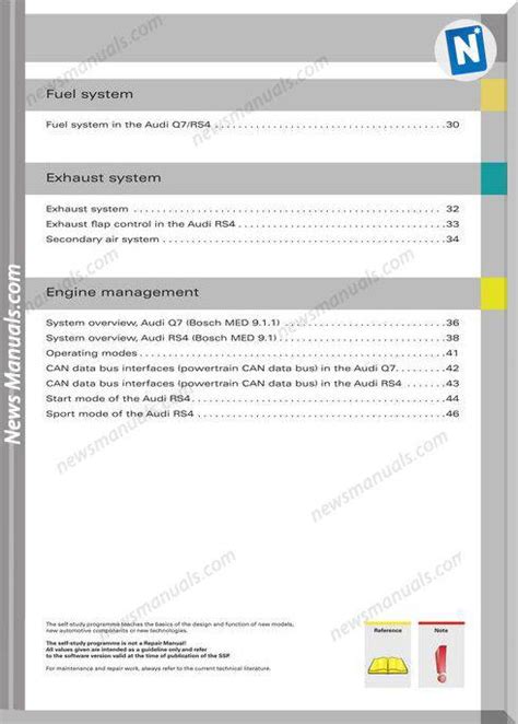 Audi Service Training 4 2 V8 Fsi Engine