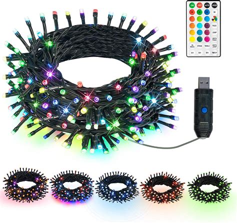 Color Changing Christmas Lights 33ft 100 LED RGB String Lights With