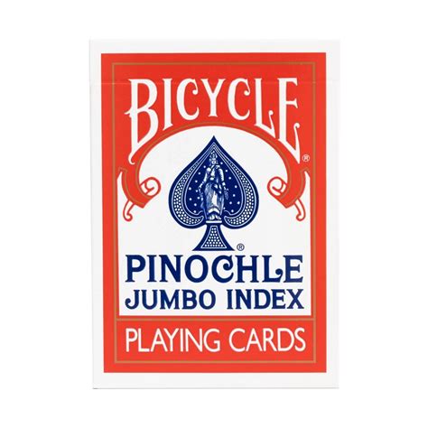 Bicycle Jumbo Index Pinochle Playing Cards Low Vision Cards