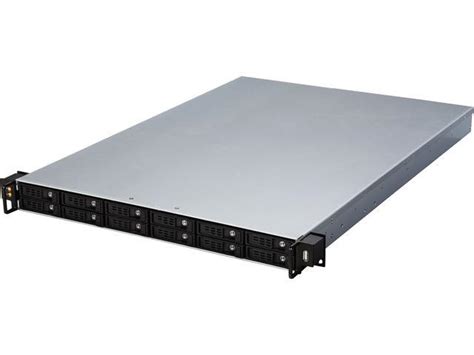 Athena Power RM 1U1122HE12 12Gb S 1U Hot Swap 12 Bay E ATX Rackmount Server Chassis W 12Gbps