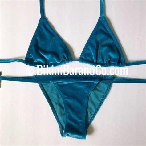 Swim New Velvet Blue Stringy Cheeky Bikini Set Poshmark