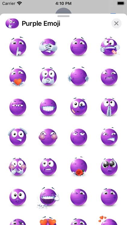 Purple Emoji by Tatyana Suhodolska