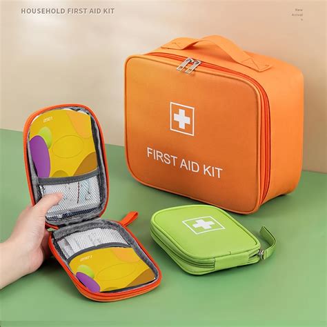 First Aid Kit Portable Small Herb Bag Home Storage Medicine First Aid