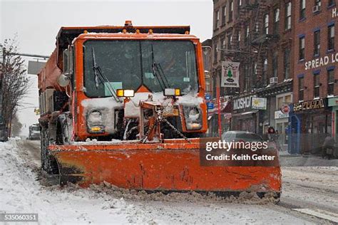 28 Orange Plow Clearing Snow Stock Photos High Res Pictures And