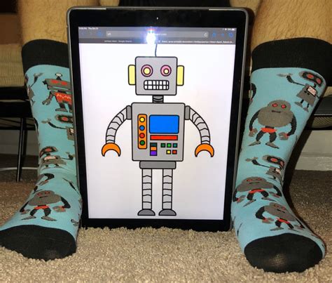 Robot Socks - Fun and Crazy Socks at Sockfly.com