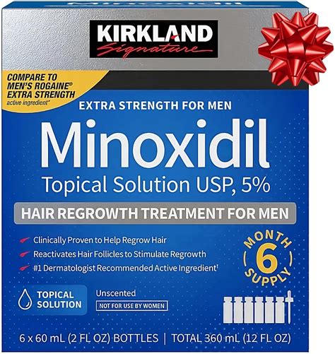 Amazon Kirkland Signature Minoxidil Solución tópica al 5 para