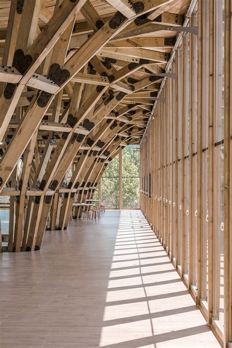 luo studio's timber structure in china can be completely dismantled and ... 