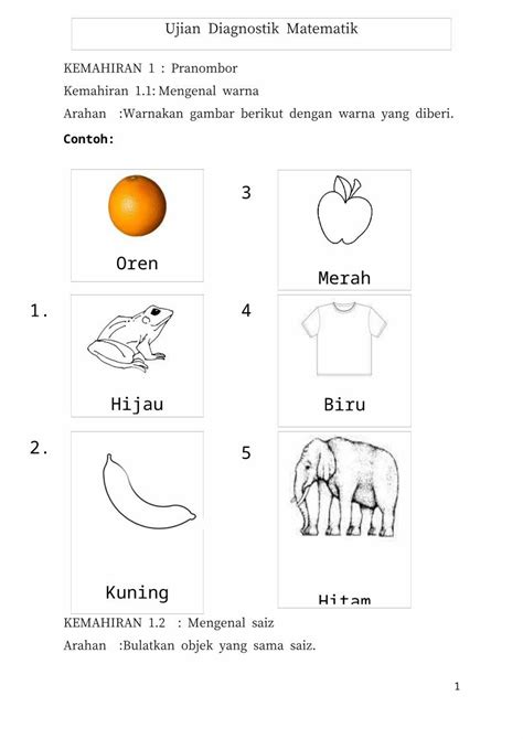 Docx Ujian Diagnostik Matematik Pemulihan Dokumen Tips