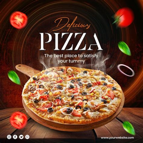 Premium Psd Free Psd Food Menu And Delicious Pizza Social Media