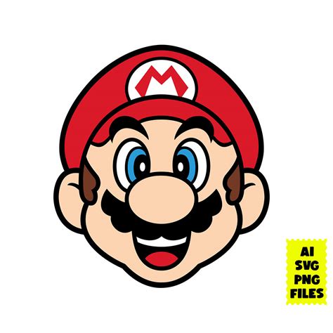 Super Mario Svg, Mario Face Svg, Funny Mario Svg, Mario Svg, | Inspire ...