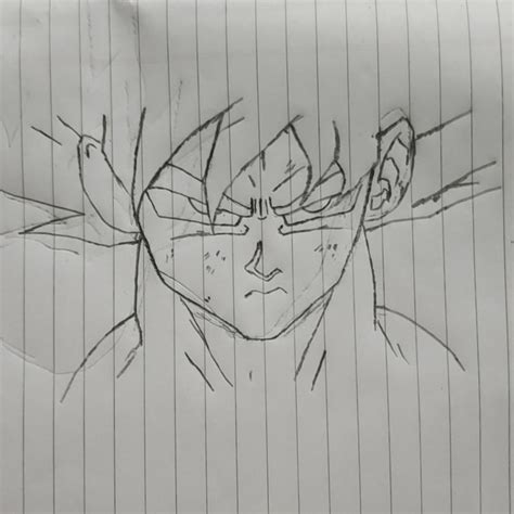 Super Saiyan Goku from Dragonball Z done by me : r/AnimeART