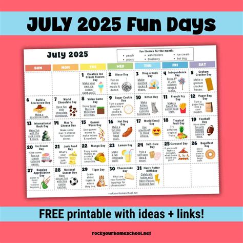 National Day Calendar July 2025