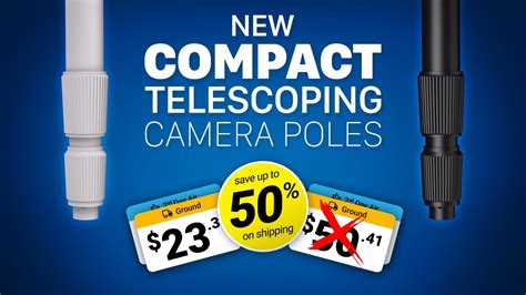 New Compact Telescoping Camera Poles For Pendant Mounting Cctv Cameras