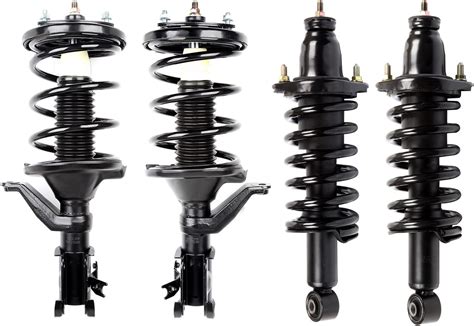 Automuto Front And Rear Pair Complete Struts Coil Spring