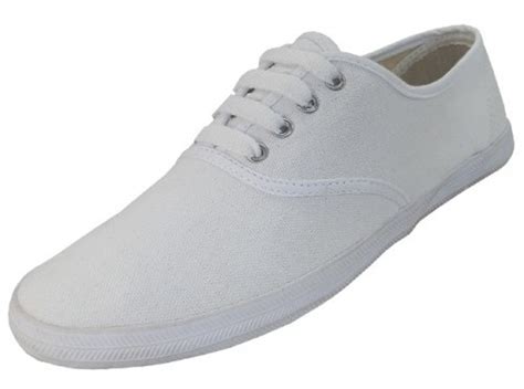 Wholesale Women's Canvas Shoes - White, 5-10, 24 Pairs | DollarDays