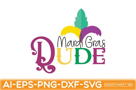 Mardi Gras Dude Graphic By Design Forest 360 · Creative Fabrica