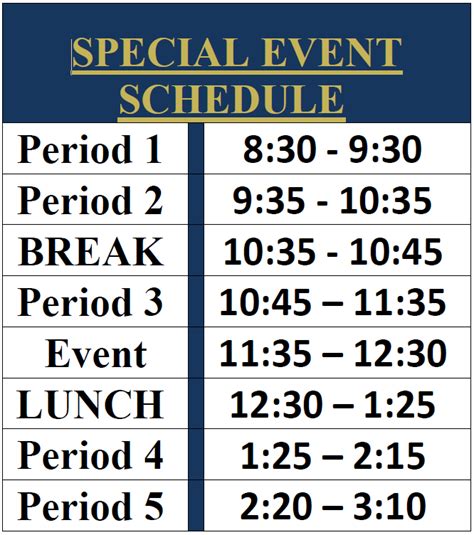 Daily Schedule / Office Hours