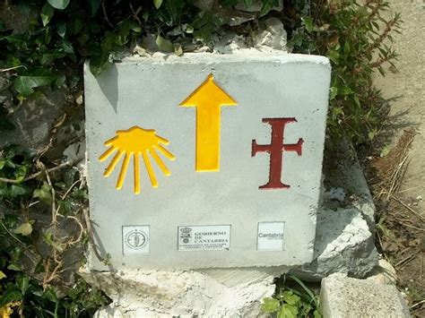 Camino Marker Along The Way Spanish Sides Logrono The Camino Burgos