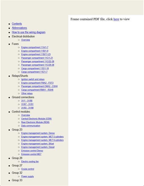 2002 Volvo S60 S80 Wiring Diagrams Manual