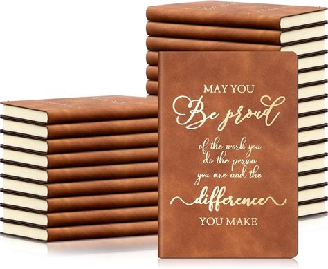 Amazon Ctosree 20 Pcs Thank You Gifts A6 Leather Journal Notebook