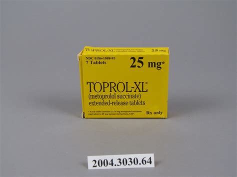 Toprol Xl 25mg National Museum Of American History