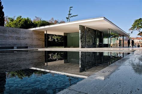 Barcelona Pavilion Mies Van Der Rohe Modern Architecture Barcelona