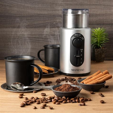 Mixpresso Molinillo De Caf El Ctrico Con Capacidad Para Tazas Hoja