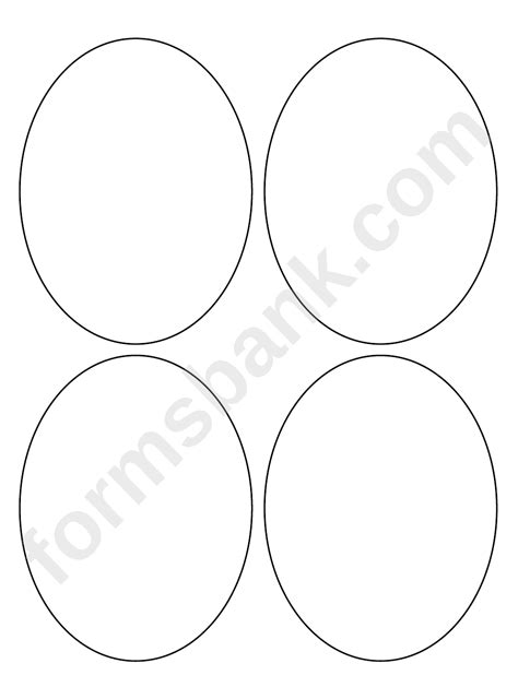 Printable Oval Label Template