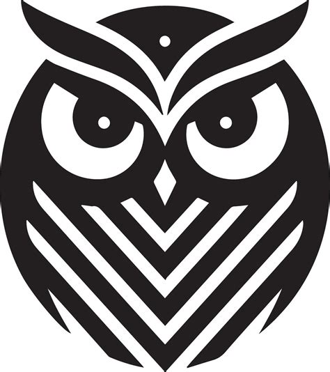 Owl Tattoo vector art illustration black color, Owl vector silhouette ...