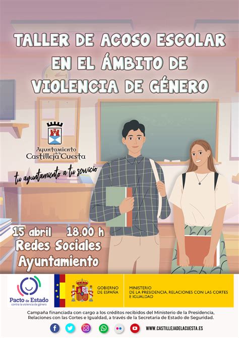 Cartel Para Taller Sobre El Acoso Escolar En El ámbito De Violencia De