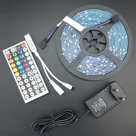 Kit Cinta Led 5050 Rgb 5 Metros Con Control Remoto