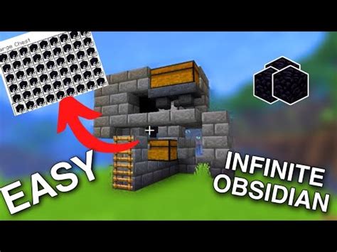 Simple Automatic Obsidian Farm Tutorial In Minecraft Bedrock Mcpe