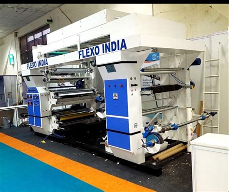 Colors Mild Steel Flexographic Woven Sack Printing Machine For