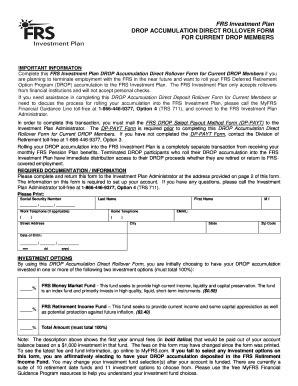 Fillable Online Fillable Online DROP Deposit Form For Current Mbrs 11