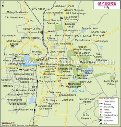 Maps Of India Mysore Map Tourist Map Images