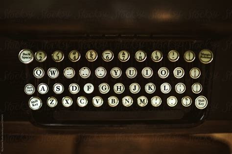 "Keyboard Of An Old Typewriter Viewed From The Top." by Stocksy ...