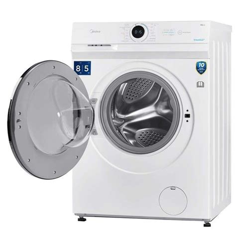 Стиральная машина Midea MF100D80BS/W-RU, класс А, 1400 об/мин, до 8 кг ...