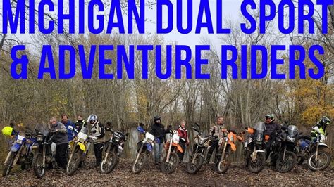 Michigan Dual Sport And Adventure Riders Group Ride 11 3 2019 Youtube