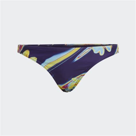 Adidas Positivisea Graphic Hero Bikini Bottoms Purple Adidas Uk