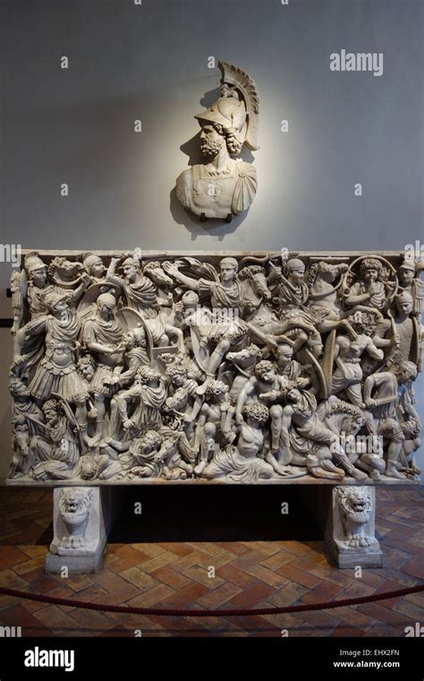 Batalla Sarcófago Ludovisi Altemps Palacio Museo Nazionale Romano Roma