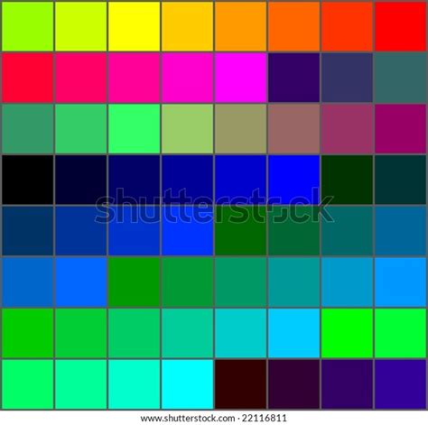 Colour Palette Range Colors Stock Illustration 22116811