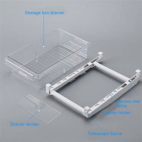 Activité Boite Rangement Réfrigérateur Escamotable avec Tiroir